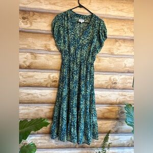 Steve Madden Green Floral Dress